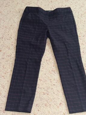 The Limited blue Pinstripe pencil pants 6 stretchy